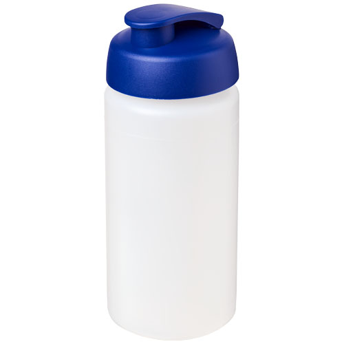 Gourde publicitaire de sport 500ml Baseline® Translucide et Bleu